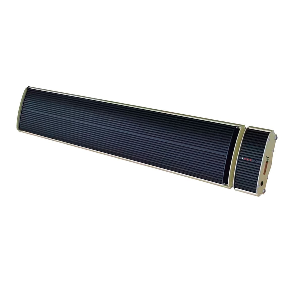 MPC TARIFA 1500W Riscaldatore a Infrarossi in Ceramica Nero, Nessuna Emissione di Luce, Alluminio Estruso, Rivestimento Ceramico, Telecomando.