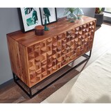 thumbnail of Sheesham Holz Sideboard, Industrial Design, Metallgestell. 145x45x81 cm | Kadima Design