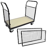 thumbnail of Gitterwagen Plattformwagen 500 kg 119x67x107cm Vierwandwagen Transportwagen Gitterrollwagen Bremse