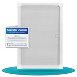 thumbnail of Fliegengitter Insektenschutz Fenster Alu Rahmen nach auf Maß ohne Bohren Bausatz,Farbe:weiß (RAL9010),Größe (Breite x Höhe):120 x 140 cm