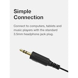 thumbnail of Auriculares con Cable, Cascos Intraurales In Ear de Botón, Earphones Compatible con Smartphones KE5, Blanco