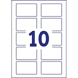 thumbnail of Avery Zweckform L4785-20 Namens-Etiketten, 80 x 50 mm, ablösbar, rechteckig mit abgerundeten Ecken, 20 Bogen/200 Etiketten, weiß