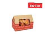 thumbnail of PACKNWOOD - Bolsa de papel Ecokraft reforzada SOS marrón con ventana 153x110mm H285mm - 210BEC300609