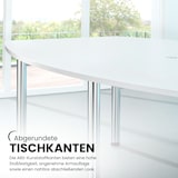 thumbnail of bümö Konferenztisch groß KT40 in Asteiche Säule in Silber
