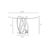 thumbnail of Angel Cerdá  Ronde eettafel noten 1021.01