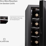 thumbnail of Klarstein Silent Vino 12 Uno Weinkühlschrank 31 L / 12 Fl 5-18 °C Touch Schwarz