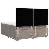 thumbnail of vidaXL Boxspringbett mit Matratze Taupe 180x200 cm Stoff
