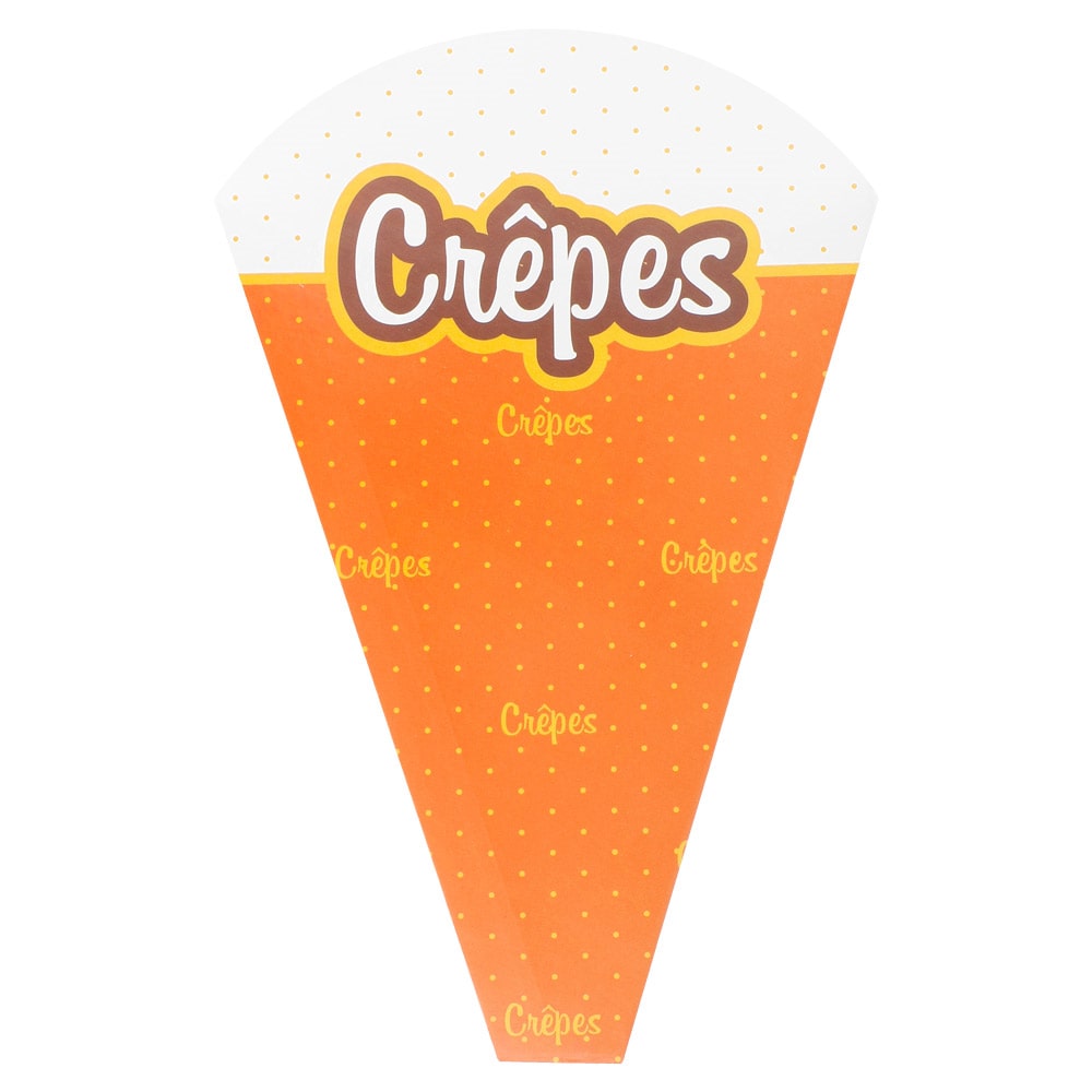 Garcia de Pou 2000 Unités - Cones 'Crêpes' 170 G/M2 12X2,5X19 Cm Blanc Carton