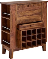 thumbnail of Hausbar Sheesham Massivholz  Weinschrank für Flaschen : Farbe - Sheesham