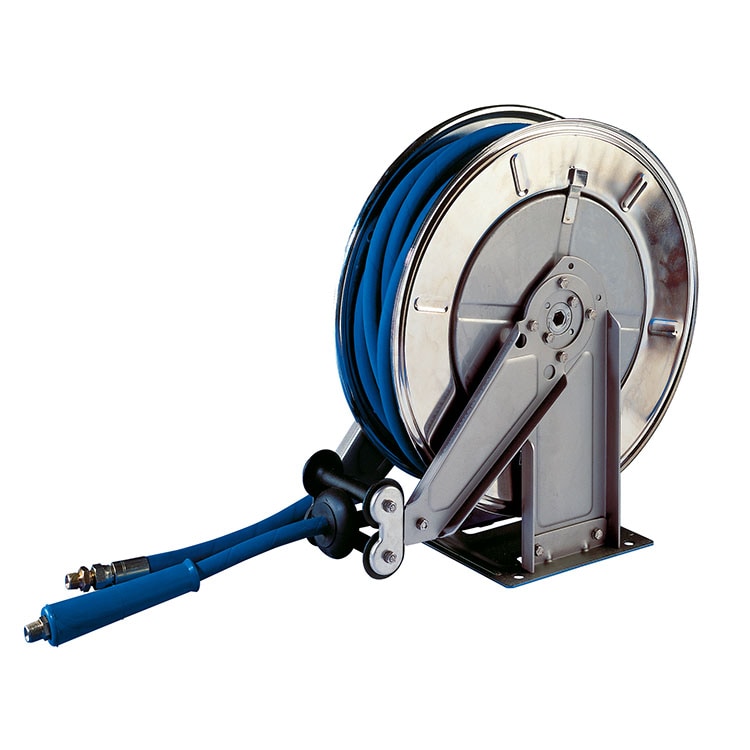 Gastro-Inox Aufroller mit 20 Meter Schlauch