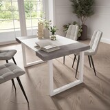 thumbnail of Consolle allungabile, Tavolo consolle allungabile, 140x90x73cm, Per 6 persone, Gambe in legno, Stile moderno, Cemento _ 182_25