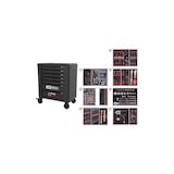 thumbnail of Servante d'atelier One by One acier Noir 998 x 830 x 501 mm KS TOOLS