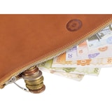 thumbnail of Sonnenleder Banktasche Leder Geldtasche Belegtasche (25x17cm) natur braun WEILL