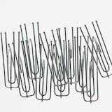 thumbnail of Lot de 10 agrafes pour rideaux avec 4 broches et tête flamande de 75mm en Acier Zingué - Boulet