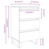 thumbnail of vidaXL Nachttische 2 Stk. Betongrau 40x35x69 cm Holzwerkstoff