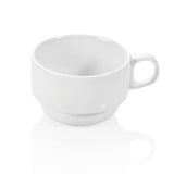 thumbnail of 24x Tasse Obertasse + Untertasse 180 ml, weiß, Porzellan, Kaffeetasse