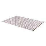 thumbnail of Alfombra de jardín rectangular 120x180 cm, Color blanco y taupe, Exterior e interior
