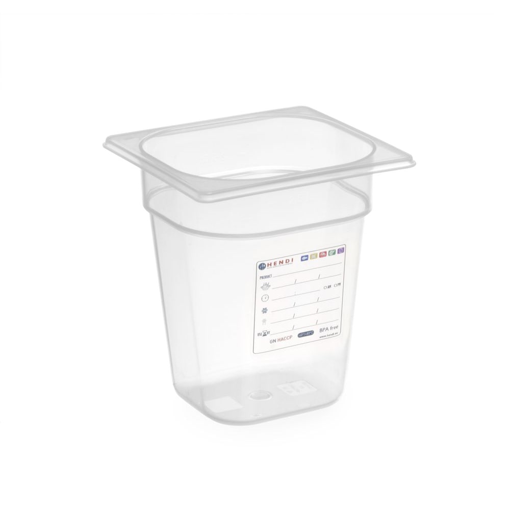 Boîte de Stockage Gastronorme GN 1/6 - 2,4 L - H 150 mm - HENDI