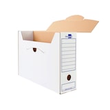thumbnail of Caja Archivo Definitivo Liderpapel Folio Carton Reciclado 400G/M2 Lomo 100 Mm Blanco 365X100X251 Mm