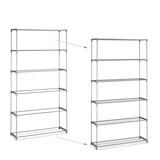 thumbnail of Relaxdays Blumenregal, HxBxT: 174 x 91 x 28 cm, 6 Ablagen, Stecksystem, Metall & Kunststoff, Gewächshaus Regal, grau