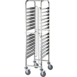 thumbnail of Dienbladenwagen van roestvrij staal, geschikt voor 14 x GN 1/1, 380 x 550 x 1735 mm (B x D x H)