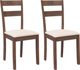 thumbnail of vidaXL Esszimmerstühle mit Kissen 2 Stk. Braun Massivholz Gummibaum