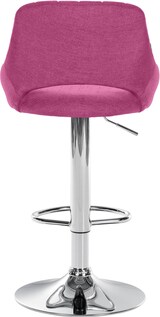 thumbnail of CHEFGASTRO 2er Set Barhocker NIAGARA Stoff Chrom HxBxT 85x47x48cm Stoff Lila Barstuhl