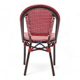 thumbnail of Chaise de terrasse PARIS - Tressage rouge et blanc