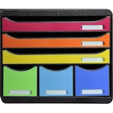 thumbnail of Exacompta 306798D 1x STORE-BOX MAXI 6 Schubladen Black Office schwarz/Harlekin/schwarz - Regenbogen