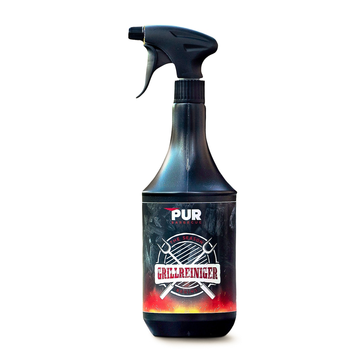PUR Barbecue 1000ml Profi Grillreiniger - Entfernt mühelos Fett, Ruß und eingebranntes - schnell, einfach und effizient Germany