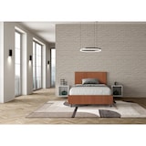 thumbnail of Cama con somier acolchada 120x200 tejido Labirinto 04 naranja Adele