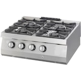 thumbnail of Heavy Duty Piano Cottura - 4 Fuochi - Unità Doppia - Profondità 70cm - 27kW - Gas