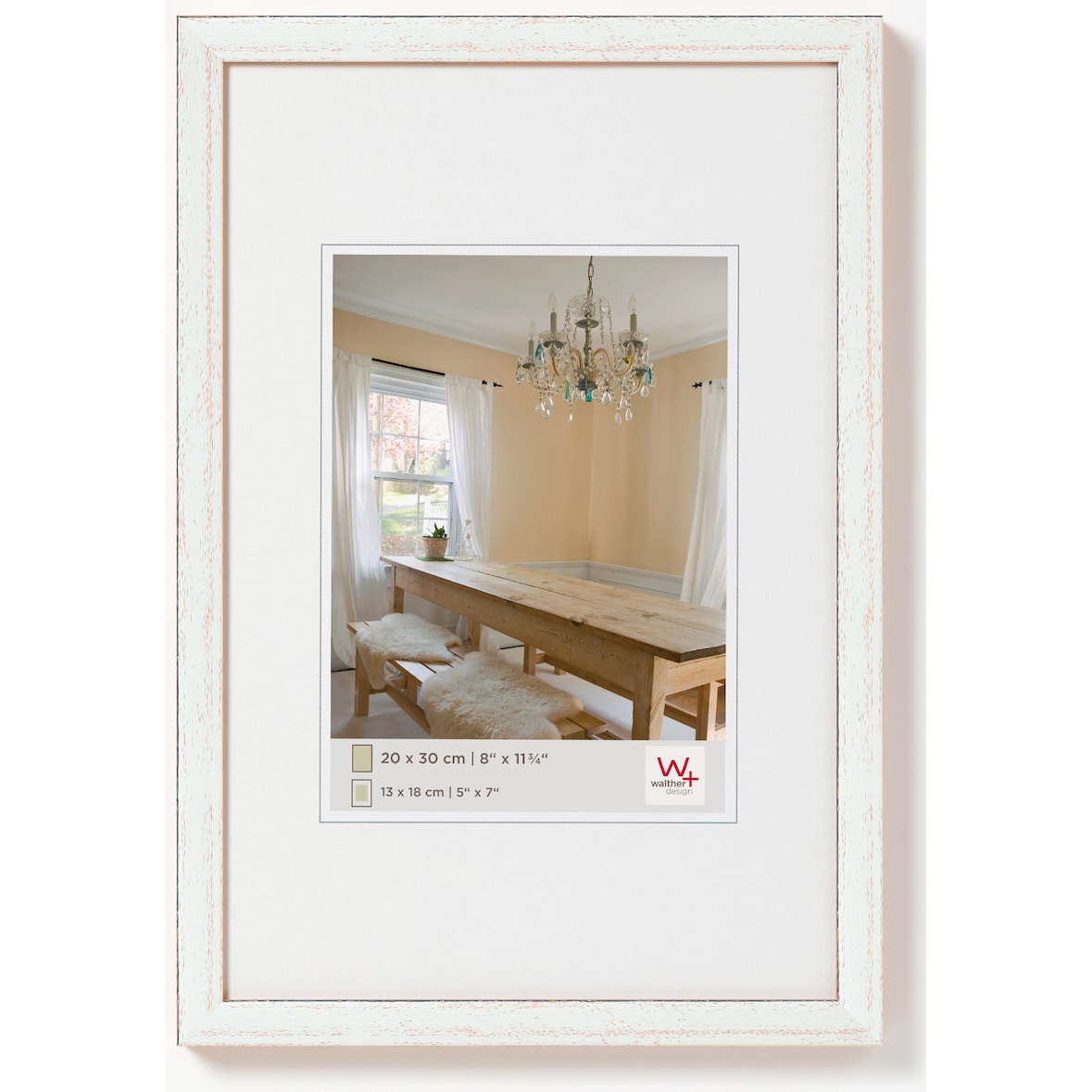 Peppers Holz Bilderrahmen 009X013 SILVER