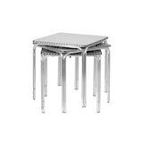 thumbnail of METRO PROFESSIONAL Mesa gastro apilable Narni, aluminio, 70 x 70 cm, cuadrada, plata