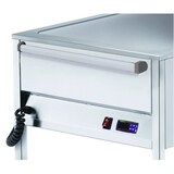 thumbnail of EURAST - Elektrische bain-marie met reserve voor 2 gn 1/1-200 met wielen - 830x670x900 mm - 2400 W 230/1V - 51120240