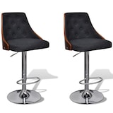 thumbnail of vidaXL Barhocker 2 Stk. Bugholz und Stoff
