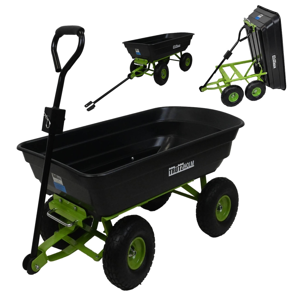 Gartenwagen kippbar 300 kg Handwagen Kippwagen Transportwagen Transportkarre