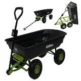 thumbnail of Gartenwagen kippbar 300 kg Handwagen Kippwagen Transportwagen Transportkarre