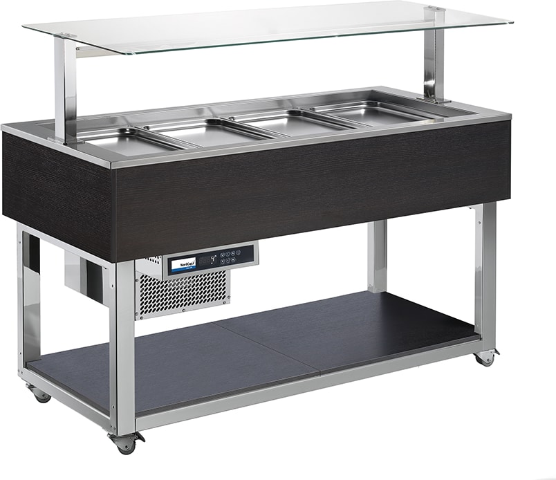 NORDCAP COOL-LINE Salatbar | Buffet ESSENCE 4-1, Farbton: WENGE