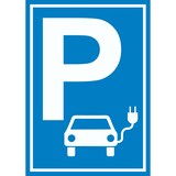 thumbnail of Parkplatz Elektrofahrzeug Schild A0 Rückseite selbstklebend