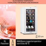 thumbnail of Klarstein Shiraz 15 Slim Uno Weinkühlschrank 44l Touch-Bedienfeld 5-18°C Weißes Glas