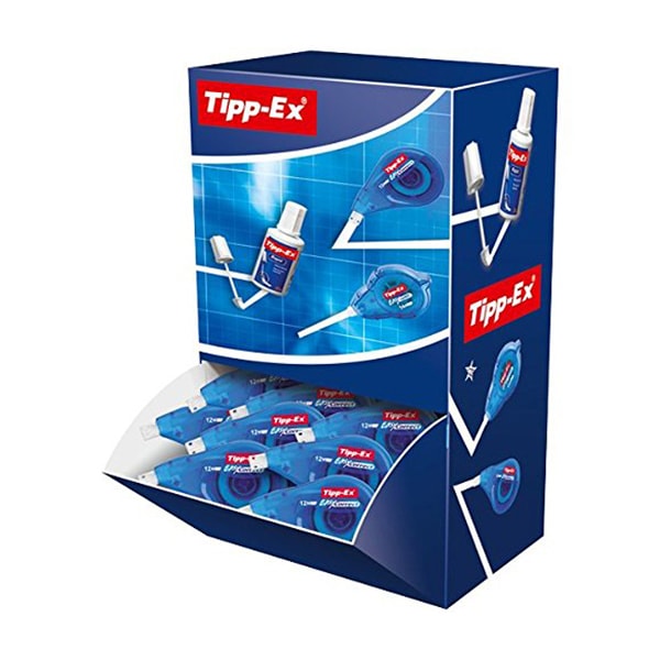 Tipp-Ex Easy Correct Rubans Correcteurs (Très Résistants), Parfait pour l'Ecole et au Bureau, 12 m x 4,2 mm, Boîte de 20
