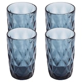 thumbnail of San Ignacio - Juego de Vajilla 24 Piezas Blanca con Borde Azul, 8 Vasos de Cristal Azul 350 ml y Juego de 32 Cubiertos de Acero Inoxidable Negro