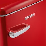 thumbnail of Severin, RKS 8830, frigo tavolo retrò, capacità netta:108 litri, rosso.