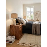 thumbnail of Massivholz Nachtschrank, Landhausstil, 60 cm Höhe, Schublade & Tür, Sheesham-Holz. Braun, 50x40x60 cm | Kadima Design