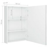 thumbnail of Helloshop26 - Badkamerkastje met LED-spiegel 50 x 13 x 70 cm hoogglans wit 02_0006581