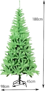 thumbnail of COSTWAY 180 cm künstlicher Weihnachtsbaum, leuchtet im Dunkeln, Tanne mit 692 Zweigspitzen und Metallständer, grün