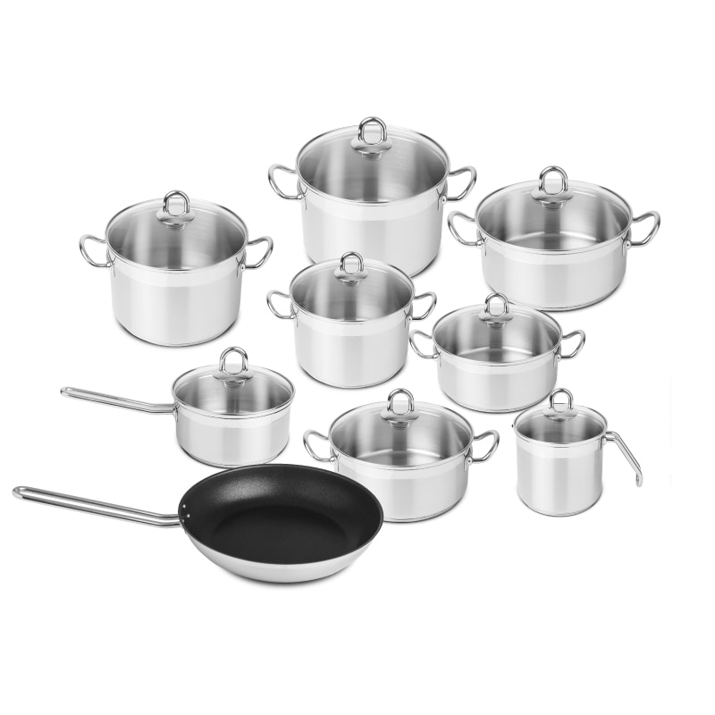 Trem de cozinha 9 peças nautilus glass