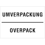 thumbnail of Aufkleber Umverpackung/Overpack, Folie, 148x105 mm, 1000 Stück/Rolle