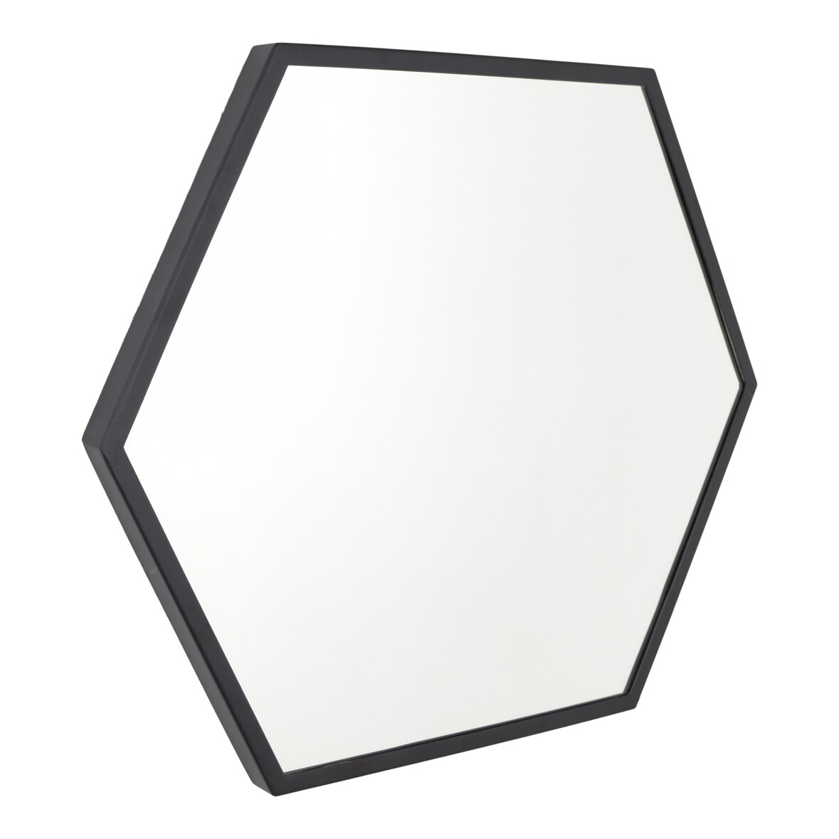 LOFT42 Wandspiegel  Zeshoek Large - Zwart - 58x50